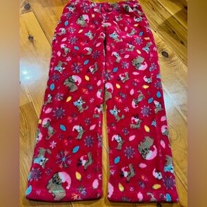Candy Pink fleece pajama pants